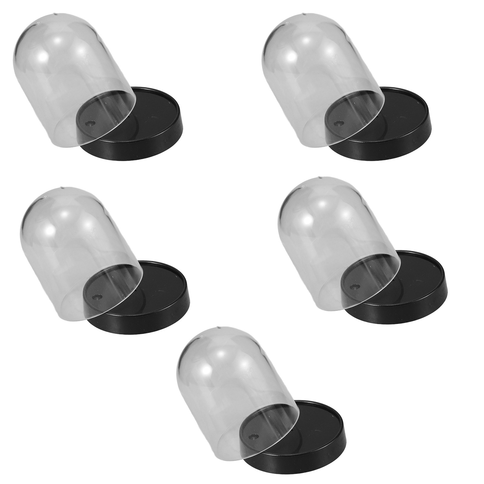 5 Sets Klare Plastik-Kuppelvit – Plastic Dome Clear Bewertung und Preis
